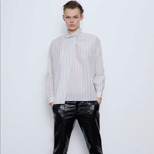 Zara stripe print top